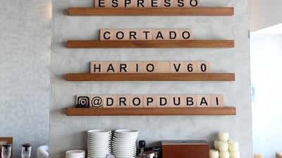 Drop Cafe in Dubai. Chris Whiteoak / The National