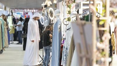 Hundreds of families wander around the main halls sampling a variety of stalls selling everything from teas and spices to electronic goods. Antonie Robertson / The National