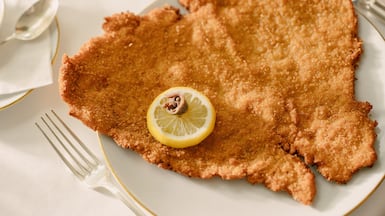 By law, Austria's national dish Wiener schnitzel must be veal; iterations made with other meats are called Wiener Art. Julius Hirtzberger / WienTourismus