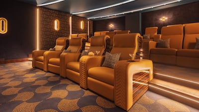 Le Provencal's cinema room. Photo: Caudwell