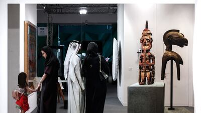 Abu Dhabi Art is featuring three focus areas this year, highlighting artists from Turkey, Nigeria and the Gulf. Victor Besa / The National