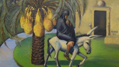 Mahmoud Said's L'île Heureuse. Courtesy Bonhams