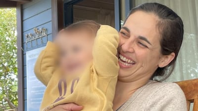 Yarden Roman Gat with her young daughter Geffen in happier times in Israel. Here, her family share their dramatic story. Photo: Gat family