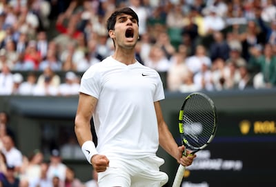 Carlos Alcaraz won his second Wimbledon and fourth Grand Slam title this year. EPA