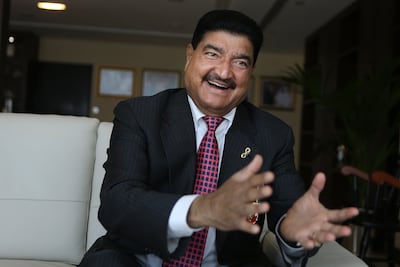 BR Shetty claimed there was a competition among NMC employees to copy his signature. Delores Johnson / The National