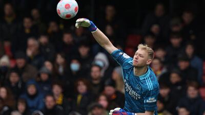 ARSENAL RATINGS: Aaron Ramsdale - 5: No chance with Cucho’s stunning finish. Spilled shot from Dennis and had to react quickly to stop Pedro scoring rebound. Lucky not to be punished for two poor clearances in second half. AFP