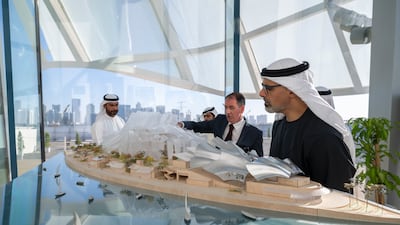 Sheikh Khaled bin Mohamed, Crown Prince of Abu Dhabi, at the launch of the project. Photo: Abu Dhabi Media Office