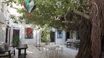 The courtyard of XVA Art Hotel. Jeffrey E Biteng / The National