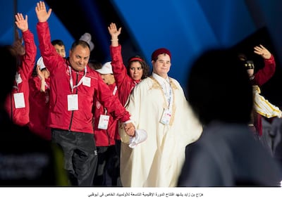 Athletes from around the world took part in the Special Olympics IX MENA Games opening ceremony. Ryan Carter / the Crown Prince Court