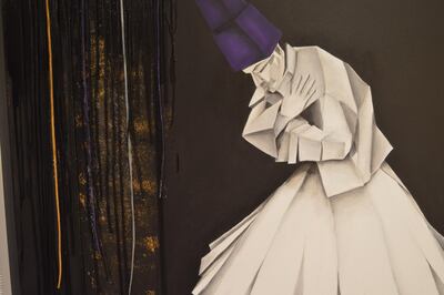 The exhibition Melody in Meditation continues at Z Gallery and features works by Ria Sharma including The Search Within (a detail, pictured). Z Gallery