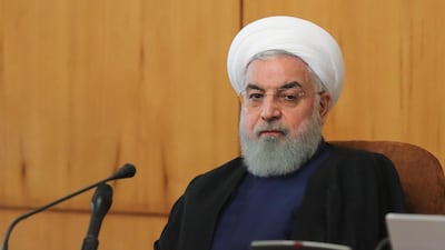 Iranian President Hassan Rouhani speaks during the government meeting in Tehran, EPA/ Iranian President Office Handout