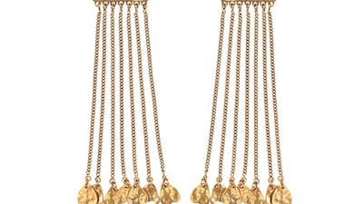Long earrings by Chloe. Courtesy Harvey Nichols