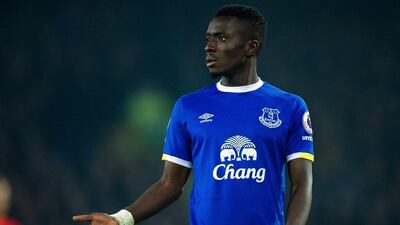 Everton’s Idrissa Gueye in action during the English Premier League match between Everton and Liverpool at Goodison Park, Liverpool, England, on December 19, 2016. Peter Powell / AP