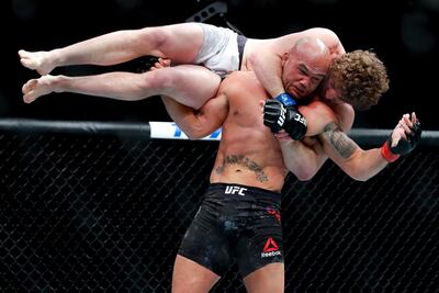 Robbie Lawler had Ben Askren in early trouble in their match. AP Photo