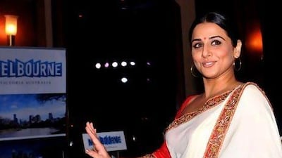 The actress Vidya Balan will be brand ambassador for Melbourne's Indian Film Festival for the second time in a row. AFP