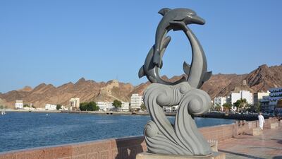Muttrah seafront street in Oman. Covid-19 movement restrictions will be in place during Ramadan. Saleh Al Shaibany for The National