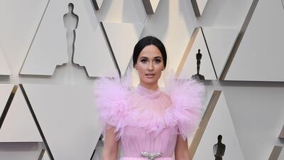 Kacey Musgraves in Giambattista Valli Spring 2019 Haute Couture. Photo: AFP