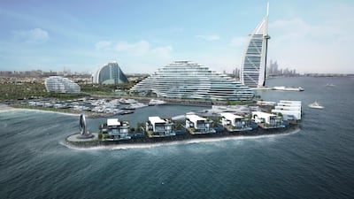 Nine new villas are set to be built next to the Burj Al Arab by 2021. Courtesy Fam Properties