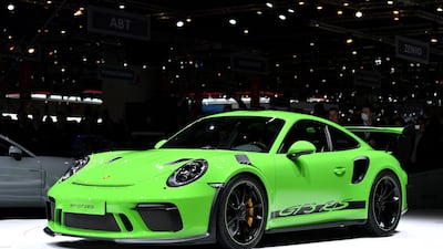 The new Porsche 911 GT3 RS. AFP