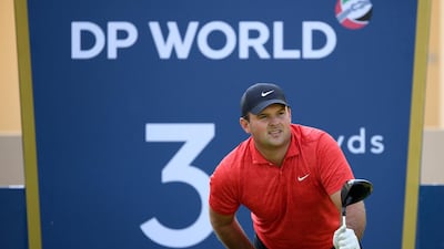 US golfer Patrick Reed during the pro-am event prior to the DP World Tour Championship at Jumeirah Golf Estates in Dubai in December 2020. Getty