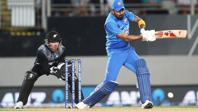 KL Rahul batting for India. Getty