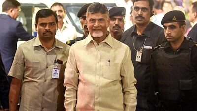 Indian politician Chandrababu Naidu. AFP