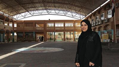 Fatmah Suhail, the principal of Merashid Elementary School in Fujairah, hopes to lead pupils on the path to a healthier lifestyle. Jeffrey E Biteng / The National