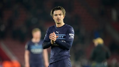 Manchester City's Jack Grealish is set to make an appearance at Expo 2020 Dubai on Friday. AP Photo