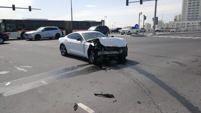 Dubai Police say three people were injured in traffic accidents on Thursday and Saturday.