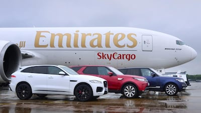Emirates SkyCargo has transported next-gen Jaguars from Birmingham to Chicago for further testing. Courtesy Emirates
