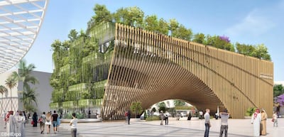 The Belgium Expo 2020 pavilion will have a hanging garden.
