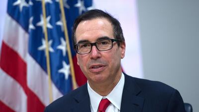 US Treasury Secretary Steve Mnuchin. US debt does not appear to be worrying the markets - yet. Andrew Caballero-Reynolds/AFP