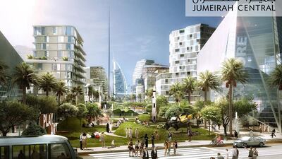 The Jumeirah Central project will have a multi-modal transport network that includes aerial gondolas, more than 1 million square feet of climate-controlled arcades and a cycling network that will spread through 33 parks and open-air spaces. WAM
