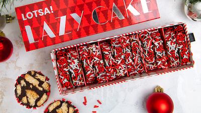 Festive Sprinkle Box from Lotsa! Lazy Cake.