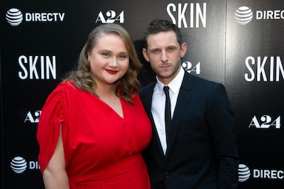 Danielle Macdonald, left, and Jamie Bell attend the LA Special Screening of 'Skin,'in Los Angeles. AP