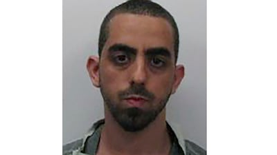 Hadi Matar at the Chautauqua County Sheriff's Department following the attack on Salman Rushdie. AP