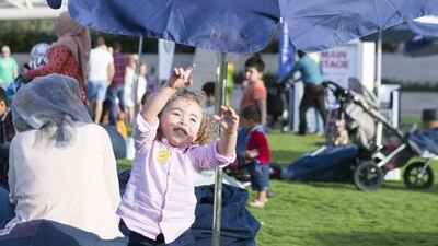 Children play at The National Picnic in Umm Al Emarat Park.