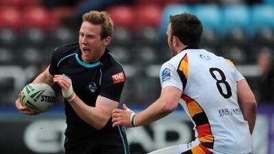 Sam Bolger, left, played for London Broncos but the 21 year old has since headed to the UAE capital for employment.