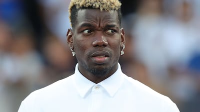 Paul Pogba looks on during the Serie A match between Empoli and Juventus at Stadio Carlo Castellani on September 3. Getty