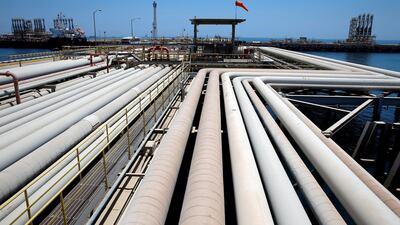 Saudi Aramco's Ras Tanura oil refinery and oil terminal in Saudi Arabia. The company will build high-yech rigs in collaboration with the US-based NOV. Ahmed Jadallah/Reuters