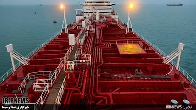 The tanker Stena Impero anchored off Bandar Abbas. Sweden is in talks with the UK and Iran to help to ease tensions. AFP