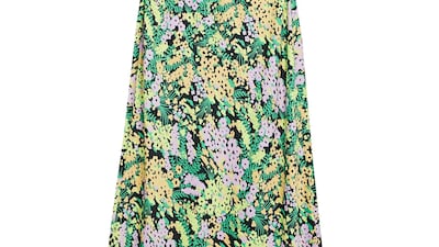 Satin bias maxi skirt from the Shahd Batal/Asos edit