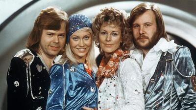 The Swedish pop group Abba. Lindeorg