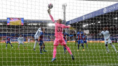 CRYSTAL PALACE PLAYER RATINGS: Vicente Guaita – 6. Conceding four goals is never a good look for a keeper, although the Spanish stopper pulled off a few saves and was sharp off his line to keep the scoreline from getting any worse. Getty Images