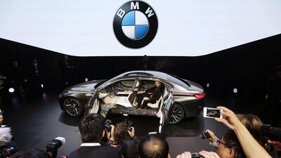A BMW Vision Future Luxury concept car is displayed during its world premiere ceremony at Auto China 2014 in Beijing, on April 20. Jason Lee / Reuters
