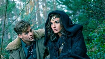 Chris Pine and Gal Gadot in the action adventure Wonder Woman. Clay Enos / DC Comics / Warner Bros Pictures