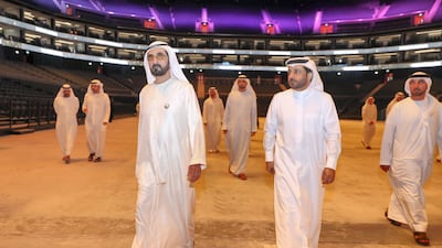 Sheikh Mohammed said development projects such as Dubai Arena are key to the growth of the country as a leading player on the global stage. WAM