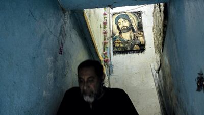 Habib Abbas Alsaadi, father of the first martyr that died in Tahrir Square on the stairs leading to their house. Haider Husseini for The National
