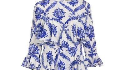 Tata Naka’s Sweetheart Print Ruffle Tier Dress. Courtesy BySymphony.com