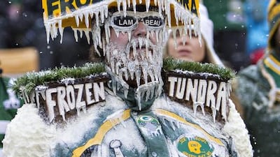 Green Bay Packers fans are used to cold temperatures. AFP